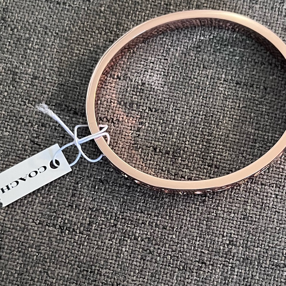 Coach Bundle….Rose Gold Bangle and Silver and diamond earrings!🧚 - Picture 2 of 6